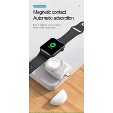 Apple Watch Type - C Şarjlı Taşınabilir Araç Manyetik Şarj Cihazı 10/9/8/7/6/5/4/3/2 ile Uyumlu