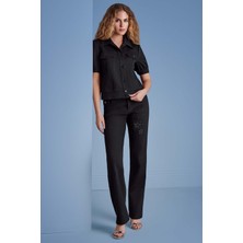 Guitar Kısa Kollu Siyah Jean Ceket