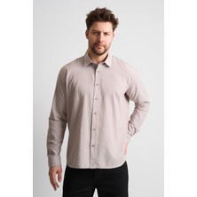 Alexander Gardi Çizgi Desenli Uzun Kollu Erkek Gömlek