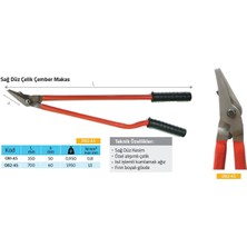 Çağlayan 082-AS Sağ Çelik Çember Makası 1 mm Sac Kesimi