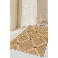 Carmine Carpet Dijital Baskılı Dekoratif Yıkanabilir Kaymaz Taban Halı