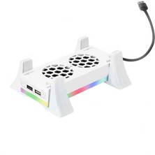 Luuminaly Oyun Konsolu Soğutma Fanı Standı 3 Hızlı LED Işıklı USB (Yurt Dışından)