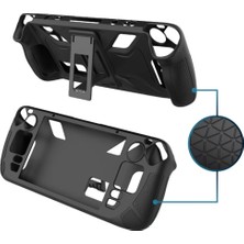 Luuminaly Steamdeck OLED Oyun Konsolu Silikon Kılıfı Siyah Için Uygundur (Yurt Dışından)
