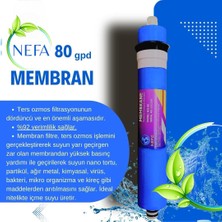 Nefa Tüm Arıtma Cihazlarına Uyumlu Post Karbon - Alkali - Mineral-80 Gpd Membran 4'lü Su Arıtma Filtresi