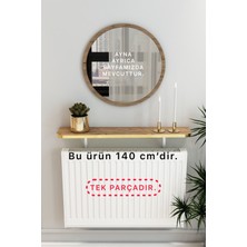 Talaş Tozum Atlantik Çam Gold Pvc Petek Üstü Tak Çıkar, Uçan Raf & Dresuar Duvar Montajsız Oval Kesim