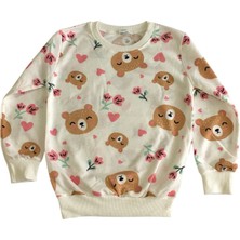Arya Nisa Kids Kız Çocuk Ayıcıklı Uzun Kollu Mevsimlik Pijama Takım
