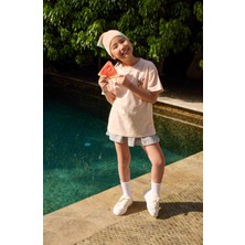 Kız Çocuk %100 Pamuk Baskılı Pembe Tişört (2-3 Yaş 8-9 Yaş)