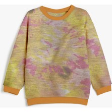 Kız Çocuk Renkli Oversize Sweashirt