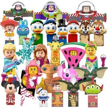 Wanglm WM755 WM6060 Disney Yapı Taşları Buzz Lightyear Mickey Anime Fare Winnie Karikatür Mini Aksiyon Oyuncak Tuğla Çocuklar Hediye WM6066 (Yurt Dışından)