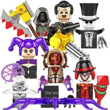 Wanglm KF1843 KF6173 Cadılar Bayramı Yapı Taşları Korku Jack Ripper Kasap Jason Ölüm Leatherface Karikatür Mini Figürler Aksiyon Oyuncak Tuğla Çocuklar (Yurt Dışından)