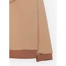 Unisex Çocuk Kedi Nakışlı Fermuarlı Kapüşonlu Hırka (2-3 Yaş - 7-8 Yaş)