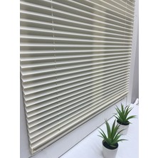 Yazar Home Açık Krem (Ekru) Katlanır Cam Balkon Perdesi-Ofis Perdesi-Ev Perdesi-Salon Perdesi-Plise Perde