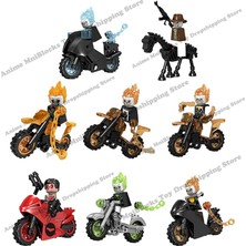 Wanglm 1855 LG1002 Disney Yapı Taşları Aydınlık Motosiklet Plastik Mini Aksiyon Oyuncak Figürler Çocuk Oyuncakları Doğum Günü Hediyeleri (Yurt Dışından)