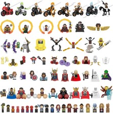 Wanglm 438 LG1002 Disney Yapı Taşları Aydınlık Motosiklet Plastik Mini Aksiyon Oyuncak Figürler Çocuk Oyuncakları Doğum Günü Hediyeleri (Yurt Dışından)