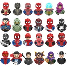 Wanglm 1341 Disney Yapı Taşları Demir MK40 Adam Örümcek Yeşil Goblin Adam Aksiyon Figürleri Tuğla Eğitici Diy Oyuncaklar Çocuklar Için Hediyeler (Yurt Dışından)