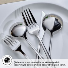 Karaca Orion Platin 30 Parça 6 Kişilik Çatal Kaşık Bıçak Seti