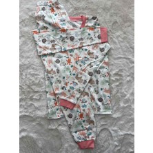 Ormanda Yavru Hayvanlar Desenli   Pijama Takımı