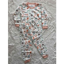 Ormanda Yavru Hayvanlar Desenli   Pijama Takımı