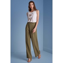 Guitar Düz Paça Haki  Pantolon
