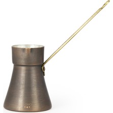 Coho Objet Coho Antique Döküm Işleme Kulp Bakır Türk Kahve Cezvesi 180 ml