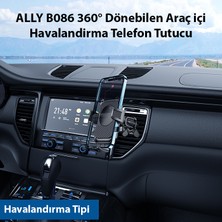 Ally B086 360° Dönebilen Araç Içi Havalandirma Telefon Tutucu