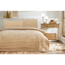 Özdilek Fluffy Çift Kişilik Yatak Örtüsü Bej