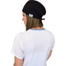 Nur Ortopedi Unisex Düz Siyah Renk Ameliyat Bonesi Hemşire Doktor Saç Bonesi