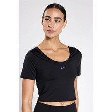 Nike One Dri-Fit Twist Kadın Siyah Crop T-Shirt