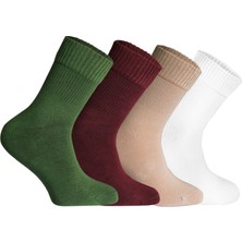 Comfort Serisi 4 'lü Unisex Bambu Organik Günlük Şeker Çorabı