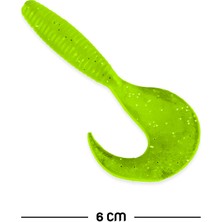 Atik Camp Silikon Kurt Sahte Yem - 60mm - Fluo Yeşil - Yumy (18065-SM024-03)