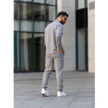 Erkek Pantolon , Waffle Kumaş Jogger Pantolon, Soğuk Havalara Uygun, Baharlık, Pamuklu, Günlük Giyim, Rahat Kesim,gri Pantolon,gri Jogger