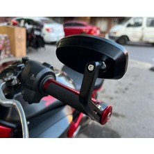 Motosiklet Kırmızı Gidon Aynası