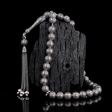 Tesbih Sepetim Tamamı 925 Ayar Gümüş Fizyon Model Tesbih