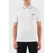 Boss Streç Logo Baskılı Regular Fit Düğmeli Polo Yaka T Shirt Erkek Polo Yaka T Shirt 50506203 100