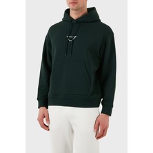 Emporio Armani  Pamuk Logolu Regular Fit Kapüşonlu Sweat Erkek Sweat 6D1M93 1jtaz 0559