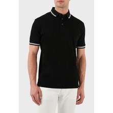 Emporio Armani Streç Pamuklu Regular Fit Düğmeli Polo Yaka T Shirt Erkek Polo Yaka T Shirt EM000852 AF12955 FC188