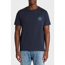 Etro % 100 Pamuk Regular Fit Logo Baskılı T Shirt Erkek T Shirt MRMA0002 AK604 B3681