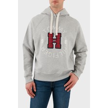 Tommy Jeans  Pamuk Regular Fit Kapüşonlu Yaka Logolu Sweat Erkek Sweat DM0DM21259 P01