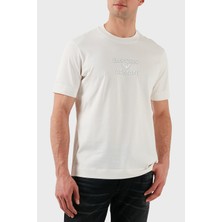 Emporio Armani Logo Baskılı Pamuklu Regular Fit Bisiklet Yaka T Shirt Erkek T Shirt EM000780 AF12926 U0003