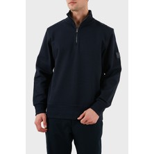 Boss  Pamuk Regular Fit Yarım Fermuarlı Dik Yaka Sweat Erkek Sweat 50524999 404