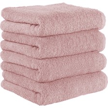 Mira Home 4 Lü El Yüz Havlu Takımı Pamuklu Desensiz Düz Renk Havlu Seti 50 x 90  cm