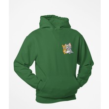 Terzili Giyin Tom ve Jerry  Kapşonlu Sweatshirt
