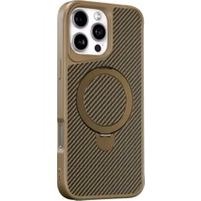 Anl Gsm iPhone 16 Pro Max Carbon Standlı 360 Premıum Megsafe Kılıf