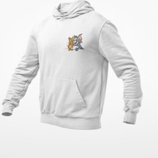 Terzili Giyin Tom ve Jerry  Kapşonlu Sweatshirt
