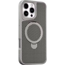 Anl Gsm iPhone 16 Pro Carbon Standlı 360 Premıum Megsafe Kılıf