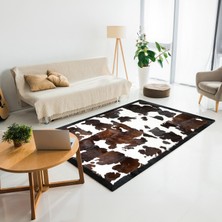 Kahverengi Dana Derisi Patchwork Halı