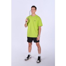 Oversize Süprem Pamuklu Logo Baskılı T-shirt