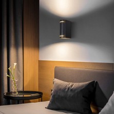 Alüminyum Çift Yönlü, Elektrikle Çalışır Iç ve Dış Mekan Bahçe Balkon Salon Apliği (Ampuller Hariç)