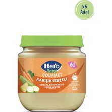 Hero Baby Ilikli Kemik Sulu Karışık Sebzeli Mama 120 gr x 6 adet