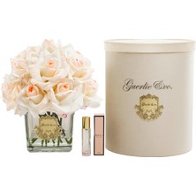 Guerlieandco. Krem Pembe 15 Gül Kare Cam Gold